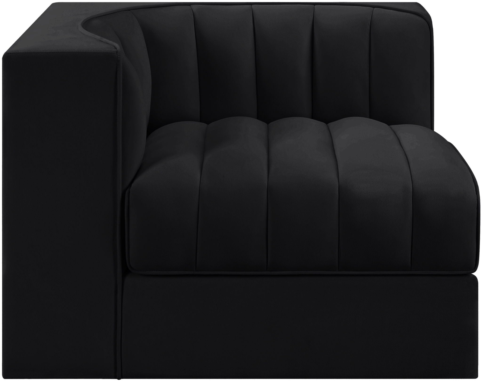 Rummi - Velvet Performance Fabric Upholstered Modular Corner Chair - Urban Living Furniture (Los Angeles, CA)