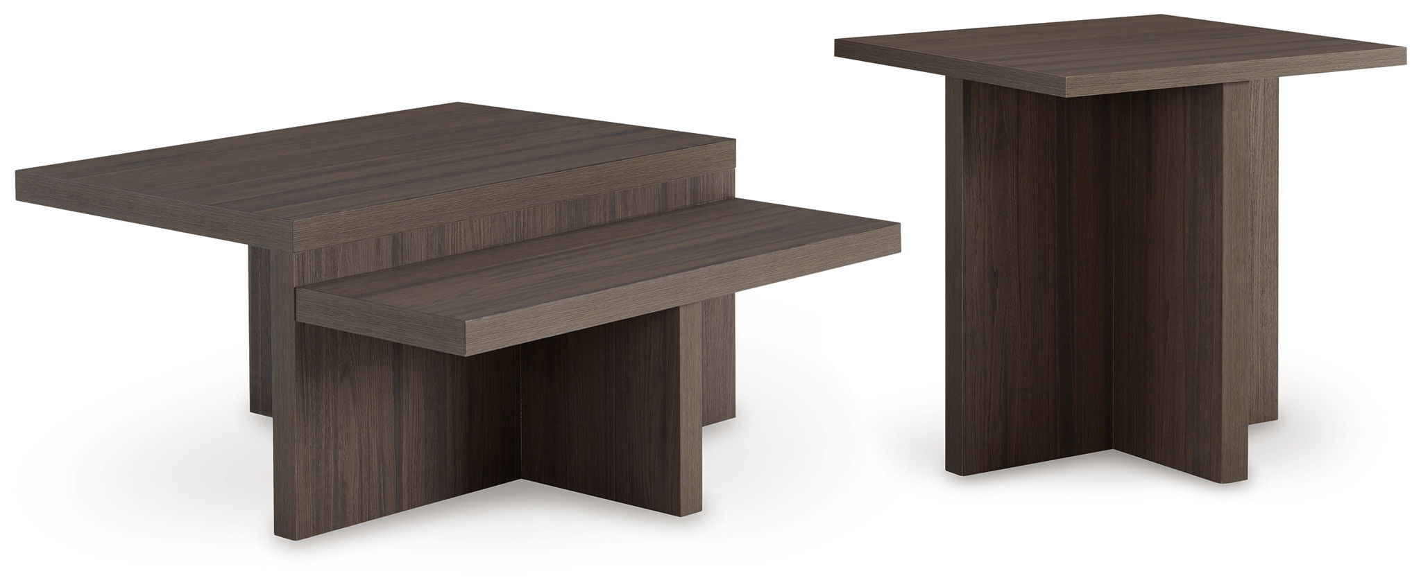 Zendex - Brown - Occasional Table Set (Set of 2) - Urban Living Furniture (Los Angeles, CA)