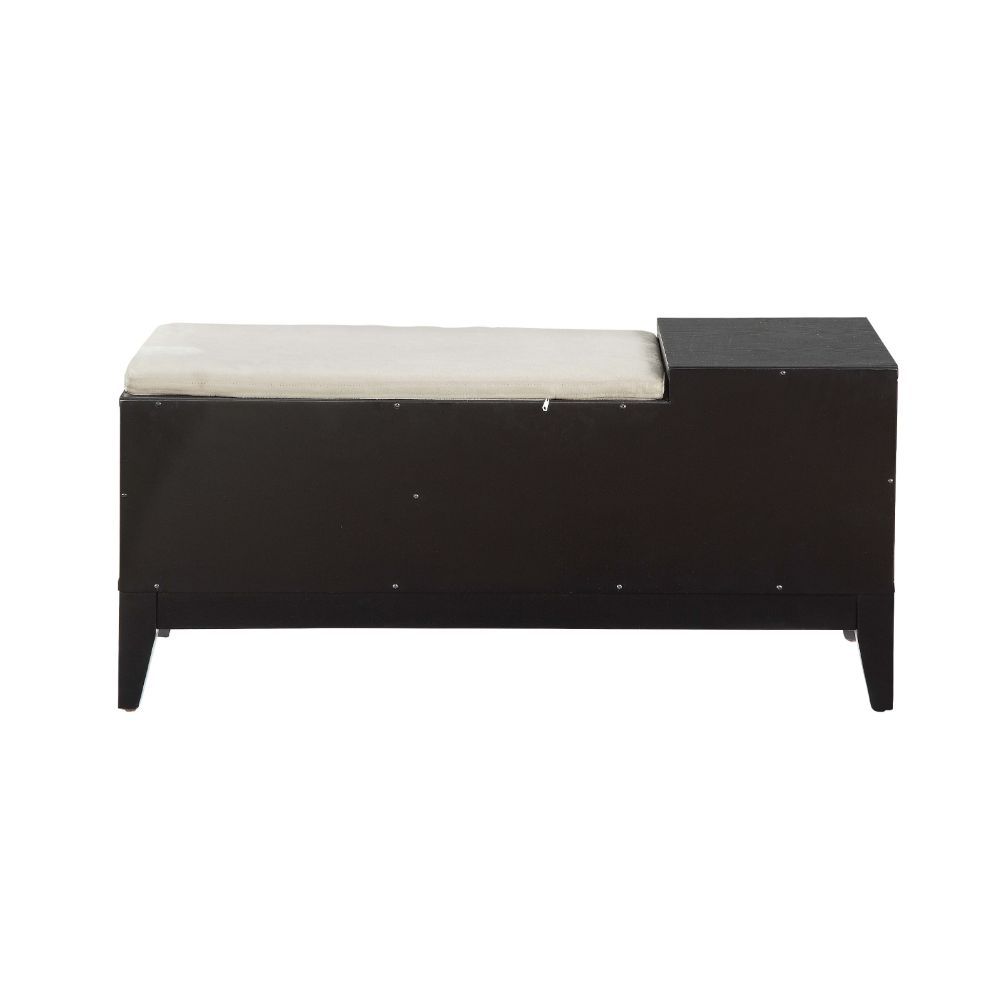 Boyet - Bench - Cream Fabric & Black - Urban Living Furniture (Los Angeles, CA)