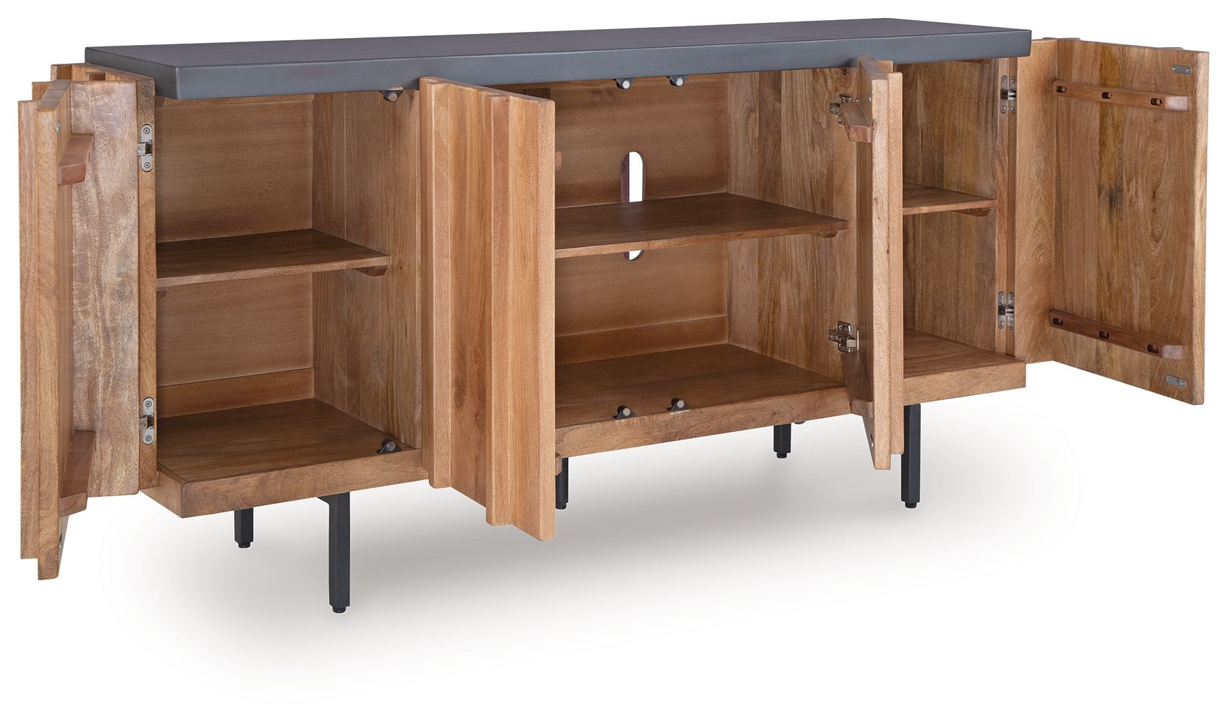 Quintavious - Brown / Charcoal - Accent Cabinet - Urban Living Furniture (Los Angeles, CA)