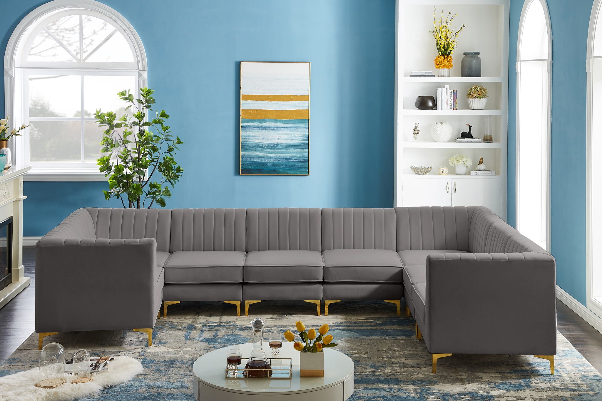Alina - 8 Piece Modular U-Shaped Sectional - Urban Living Furniture (Los Angeles, CA)