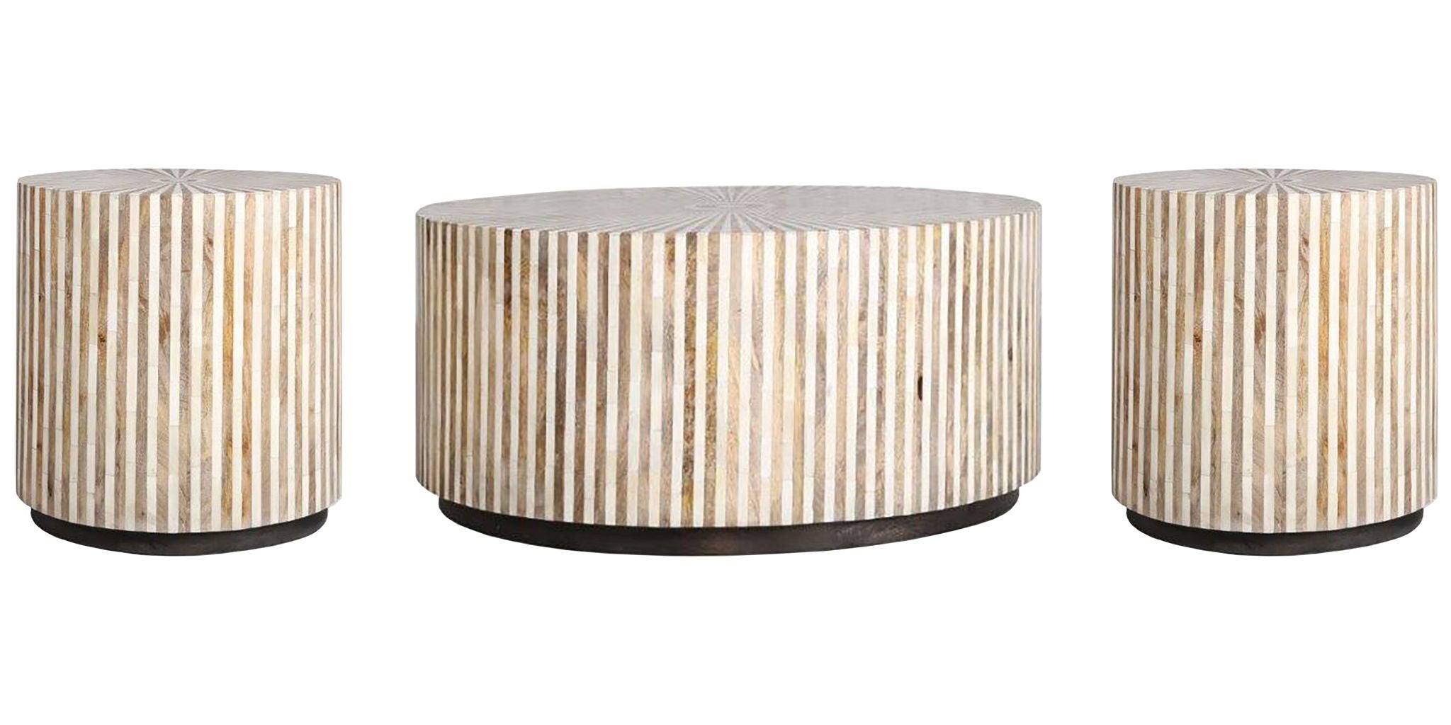 Crossings - Downtown Cocktail Table With 2 End Tables - Amber - Urban Living Furniture (Los Angeles, CA)