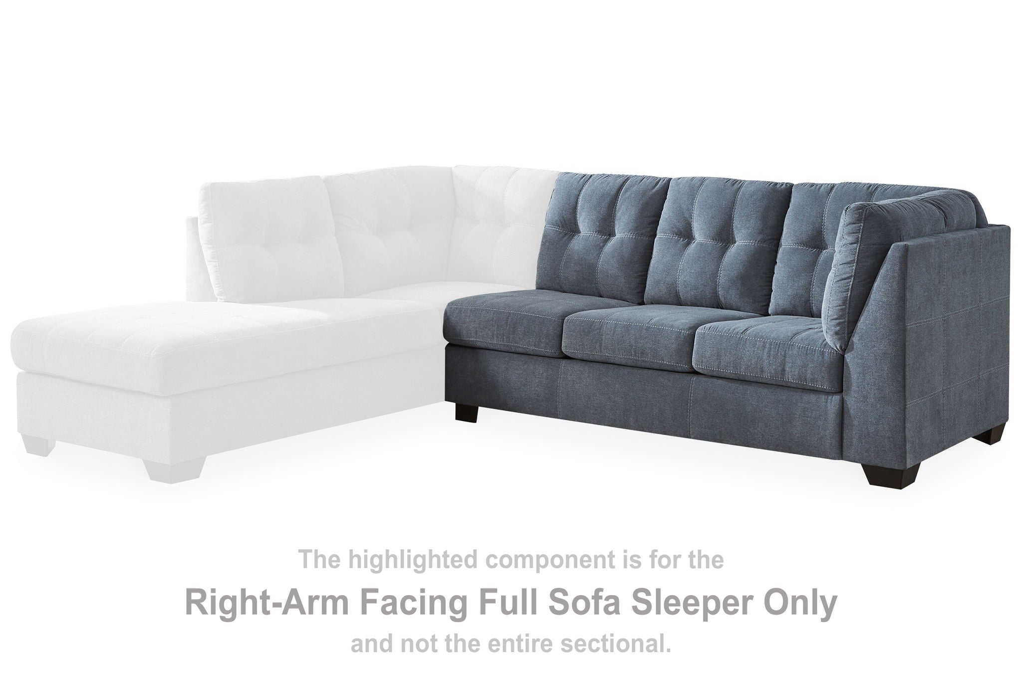 Marleton - Denim - Raf Full Sofa Sleeper - Urban Living Furniture (Los Angeles, CA)