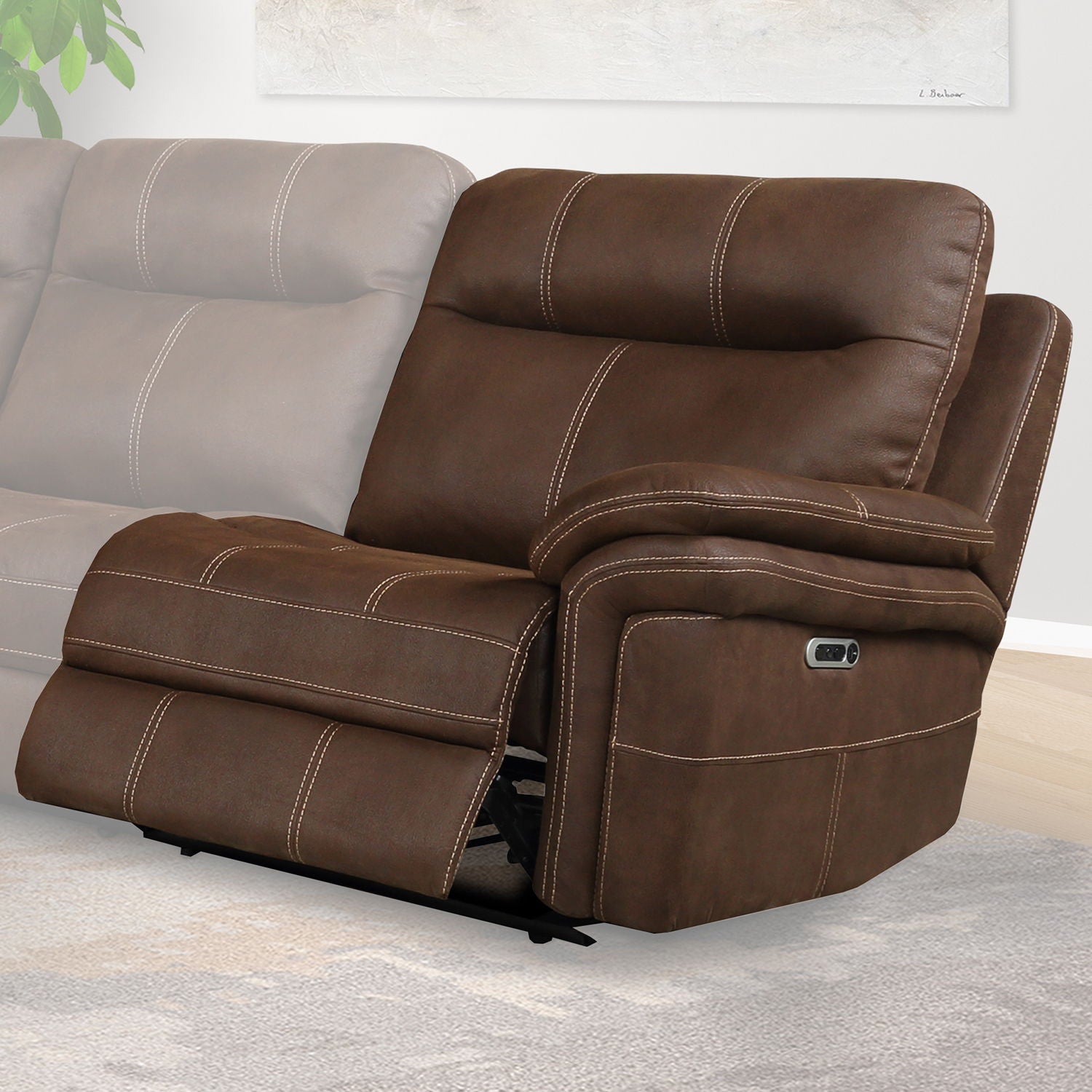 Mason - Power Right Arm Facing Recliner - Dark Kahlua - Urban Living Furniture (Los Angeles, CA)