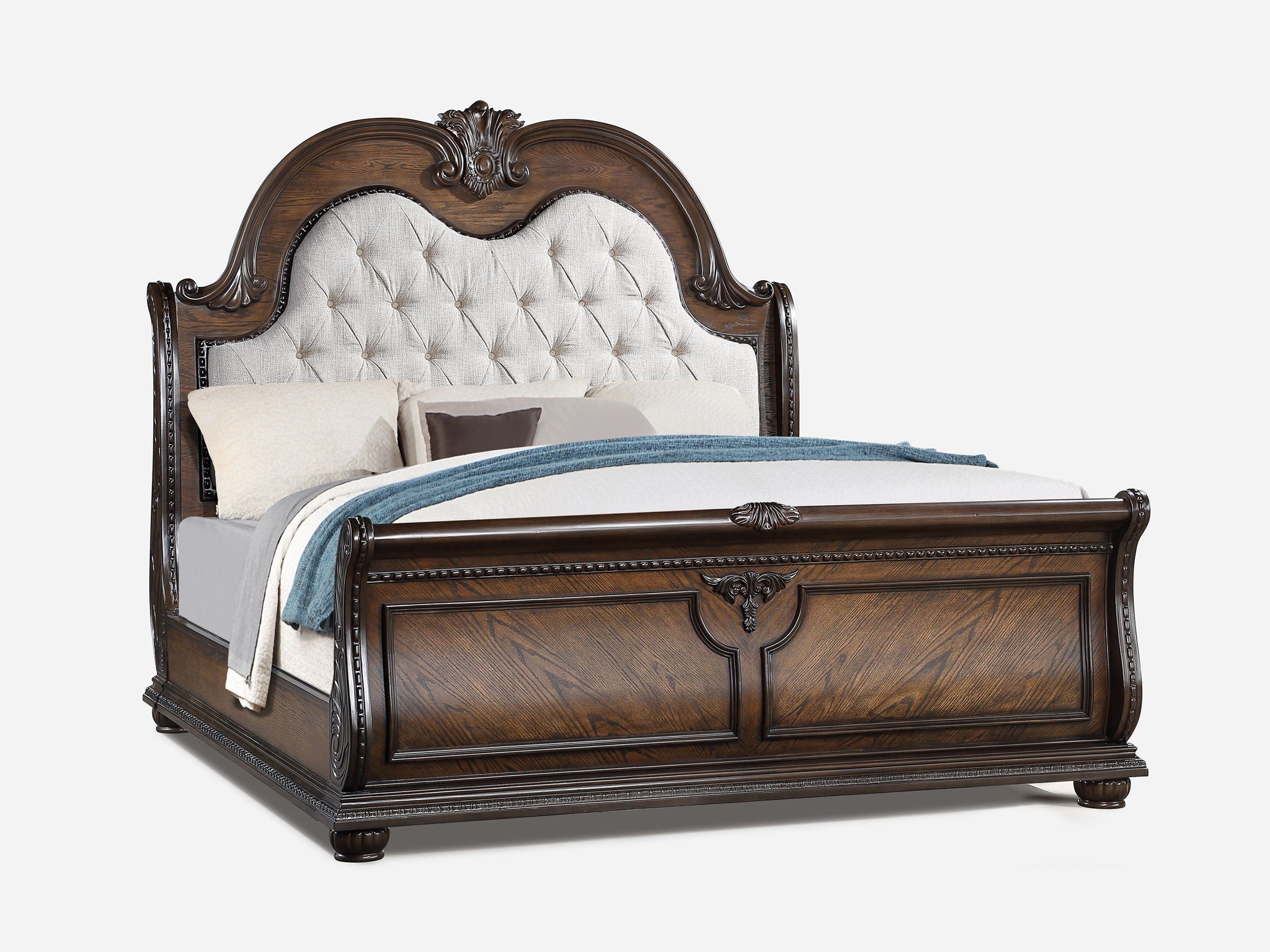 Stanley - Sleigh Bed - Urban Living Furniture (Los Angeles, CA)