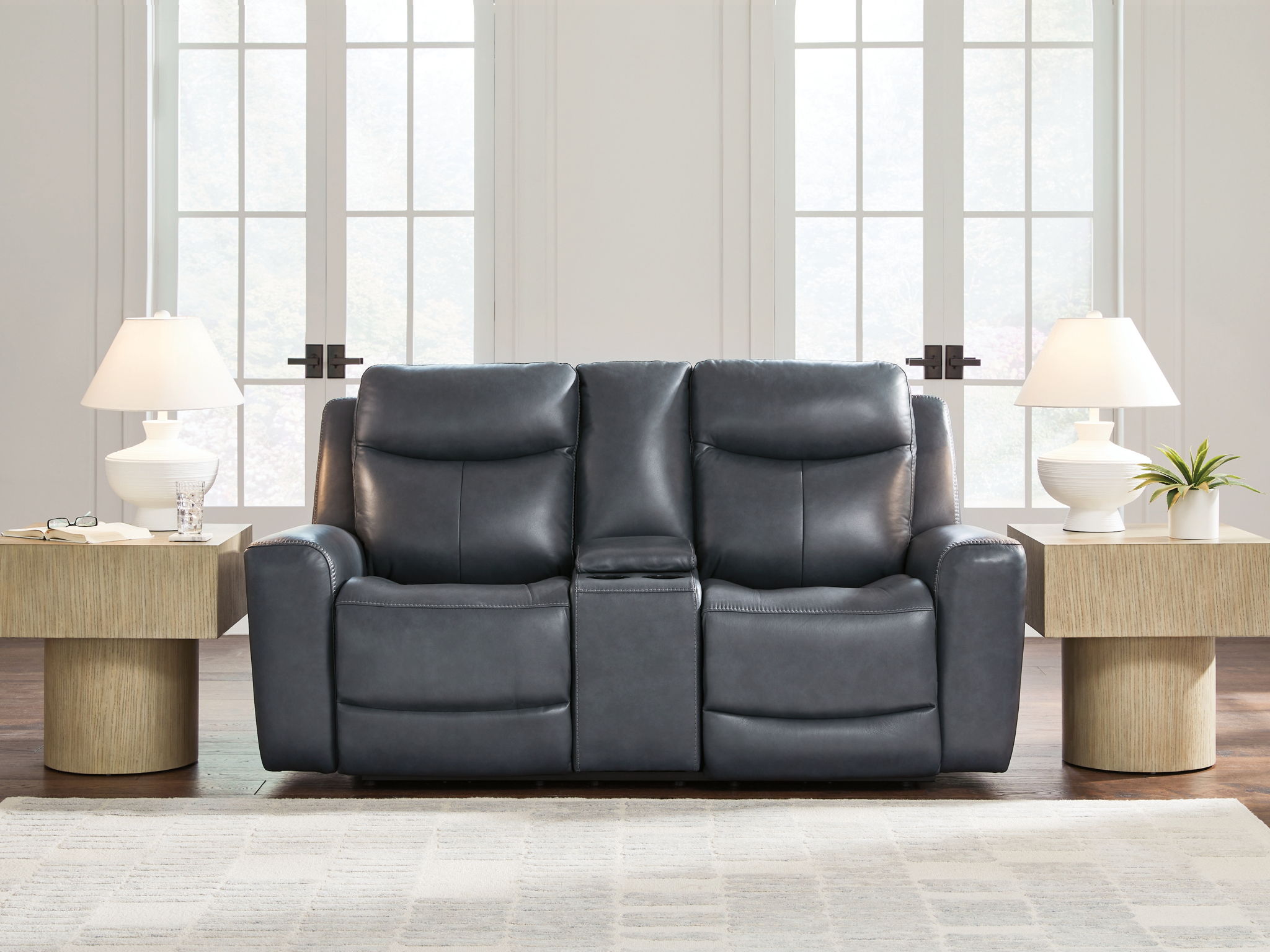 Bexhurst - Power Reclining Loveseat With Console / Adjustable Headrest - Urban Living Furniture (Los Angeles, CA)