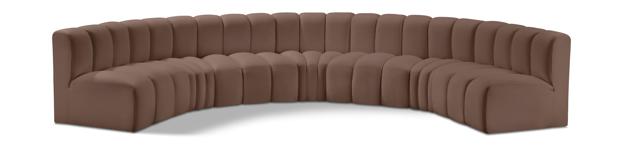Arc - Faux Leather 7 Piece U-Shaped Modular Sofa - Urban Living Furniture (Los Angeles, CA)