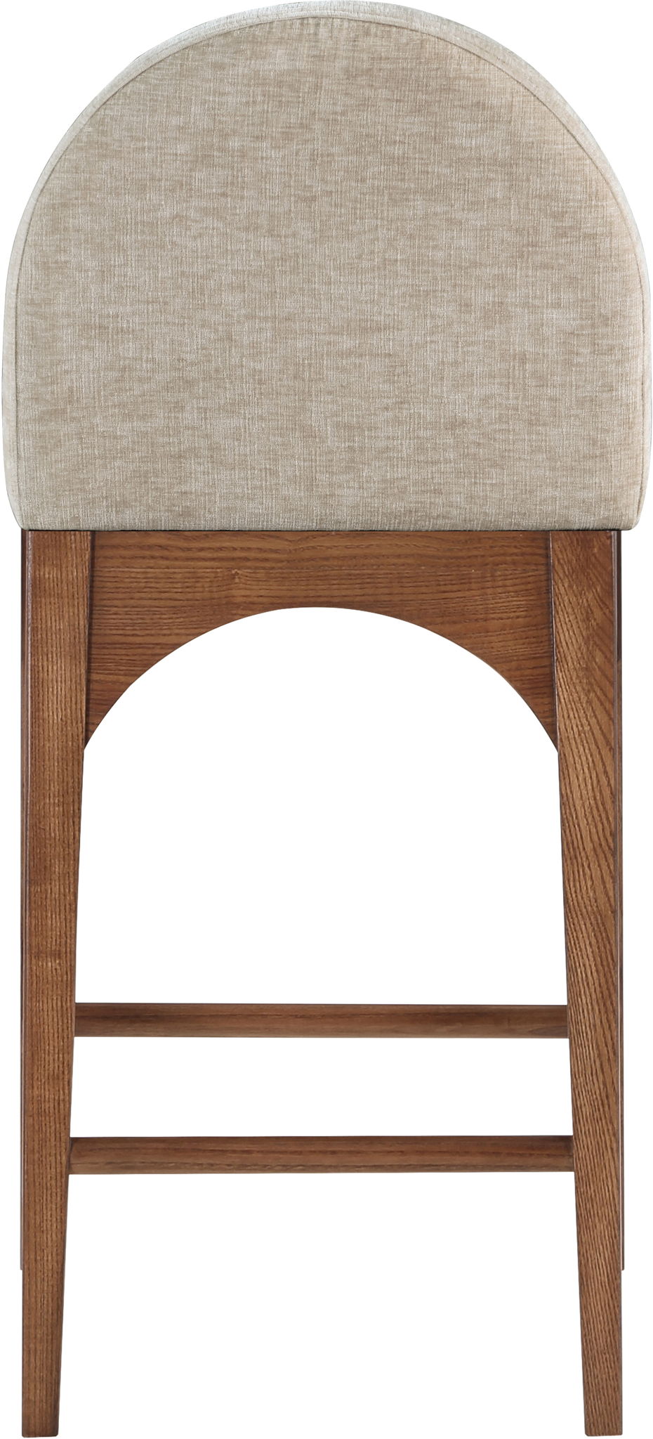 Waldorf - Chenille Stool With Brown Legs - Urban Living Furniture (Los Angeles, CA)