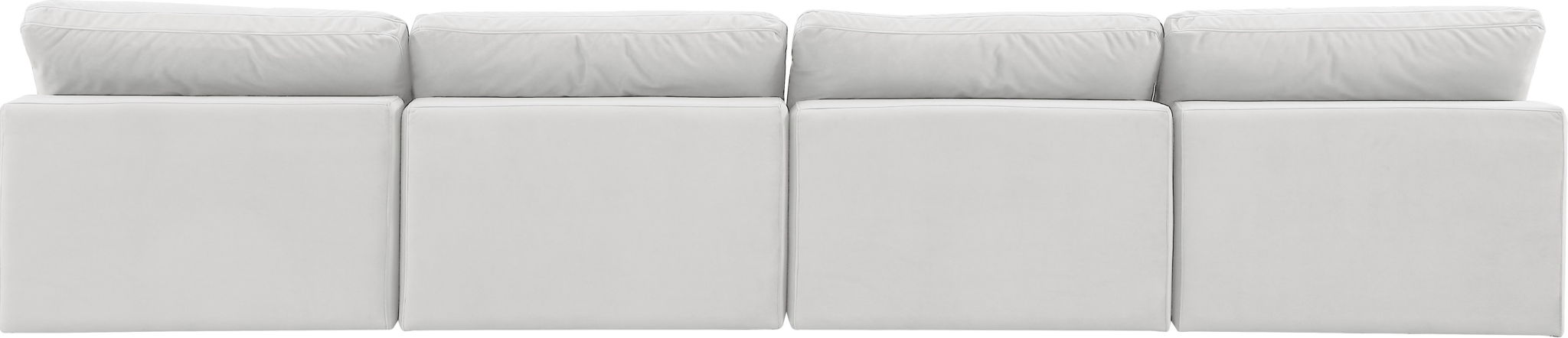 Comfy - Velvet Modular Armless Sofa 4 Seats - Urban Living Furniture (Los Angeles, CA)