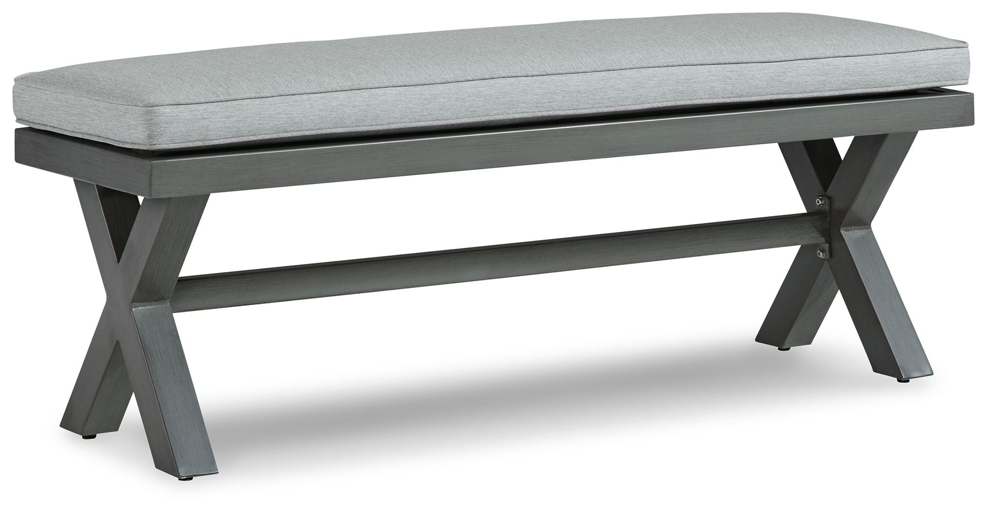 Elite Park - Gray - Bench With Cushion - Urban Living Furniture (Los Angeles, CA)