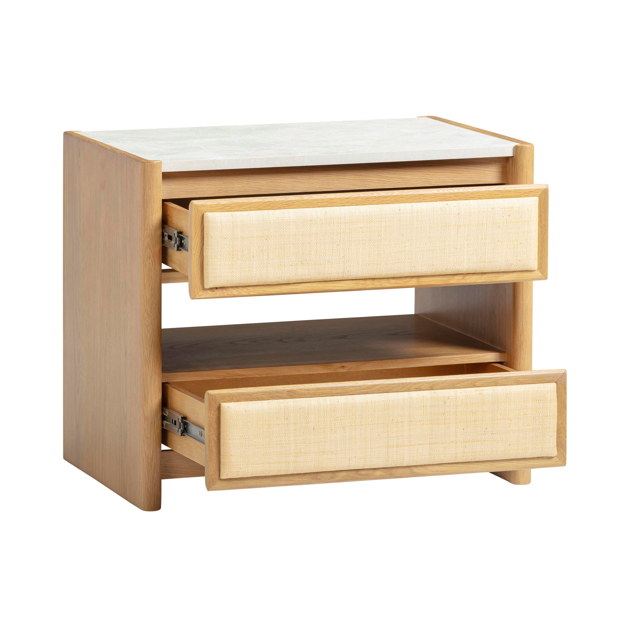 Paige - 2-Drawer Nightstand - Natural Oak - Urban Living Furniture (Los Angeles, CA)