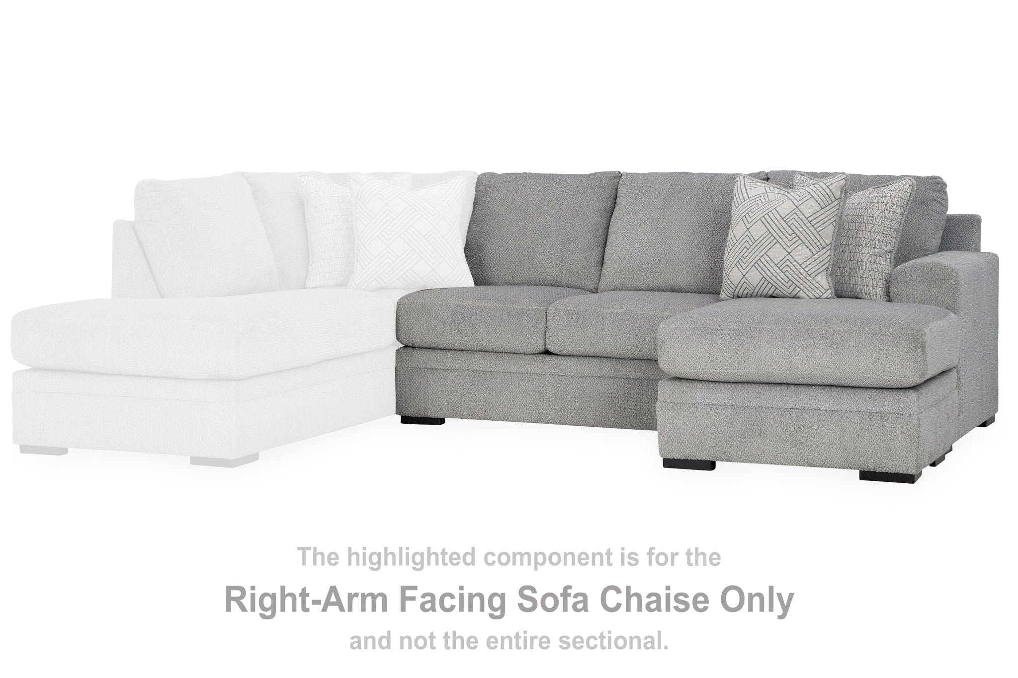 Casselbury - Cement - Raf Sofa Chaise - Urban Living Furniture (Los Angeles, CA)