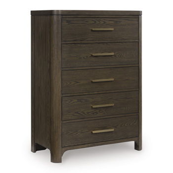 Radkin - Five Drawer Chest - Burnished Brown - Urban Living Furniture (Los Angeles, CA)