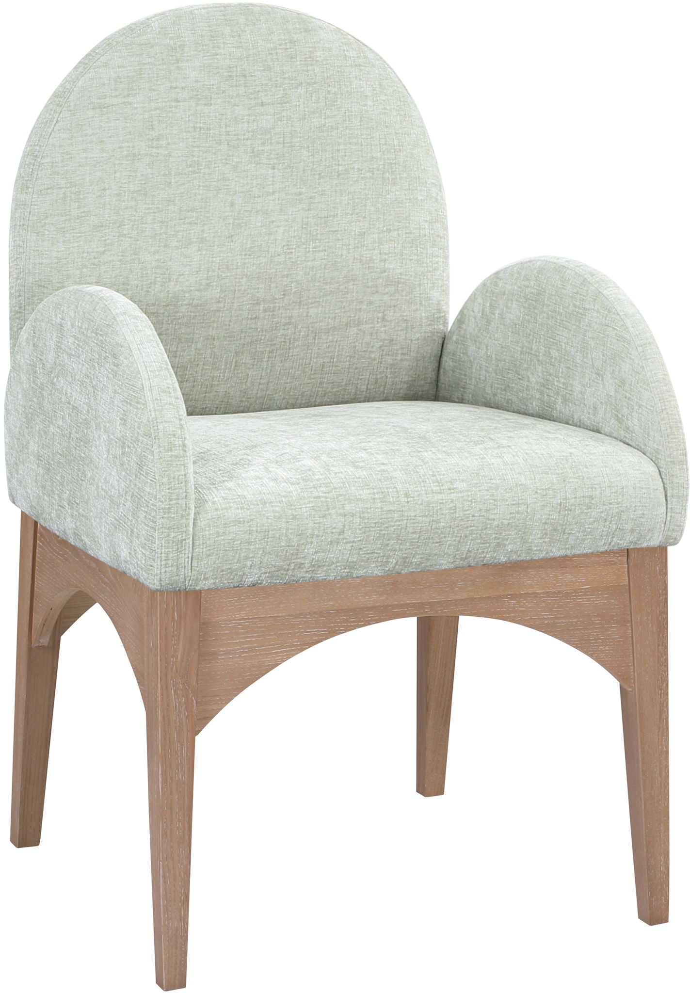 Waldorf - Chenille Dining Arm Chair With Natural Legs - Urban Living Furniture (Los Angeles, CA)