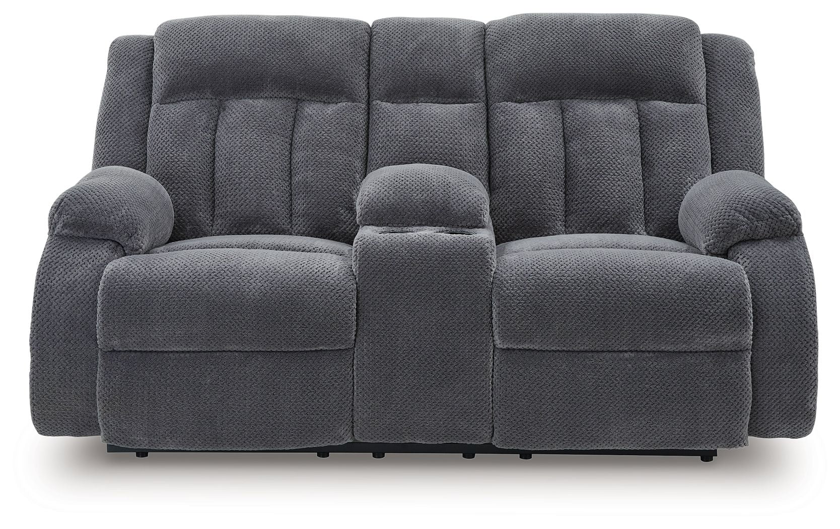 Observation - Steel - Double Reclining Power Loveseat With Console - Urban Living Furniture (Los Angeles, CA)
