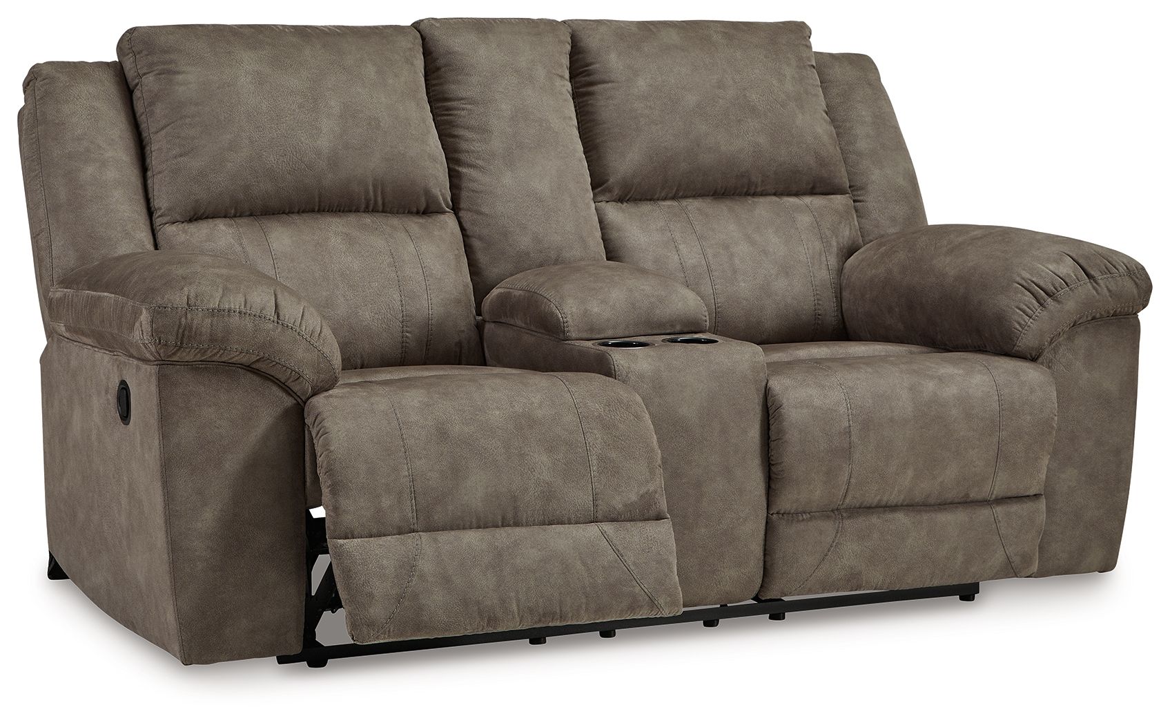 Laresview - Fossil - Dbl Reclining Loveseat with Console - Urban Living Furniture (Los Angeles, CA)