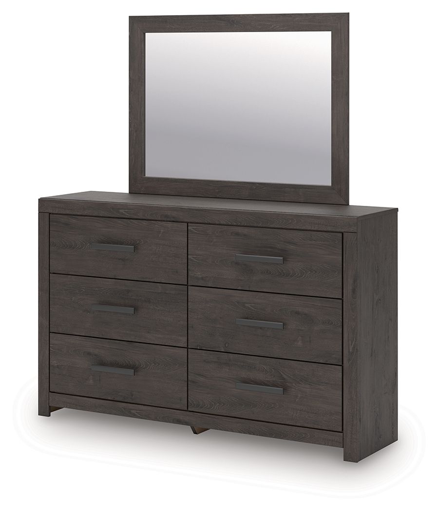Prendonea - Charcoal - Dresser and Mirror - Urban Living Furniture (Los Angeles, CA)