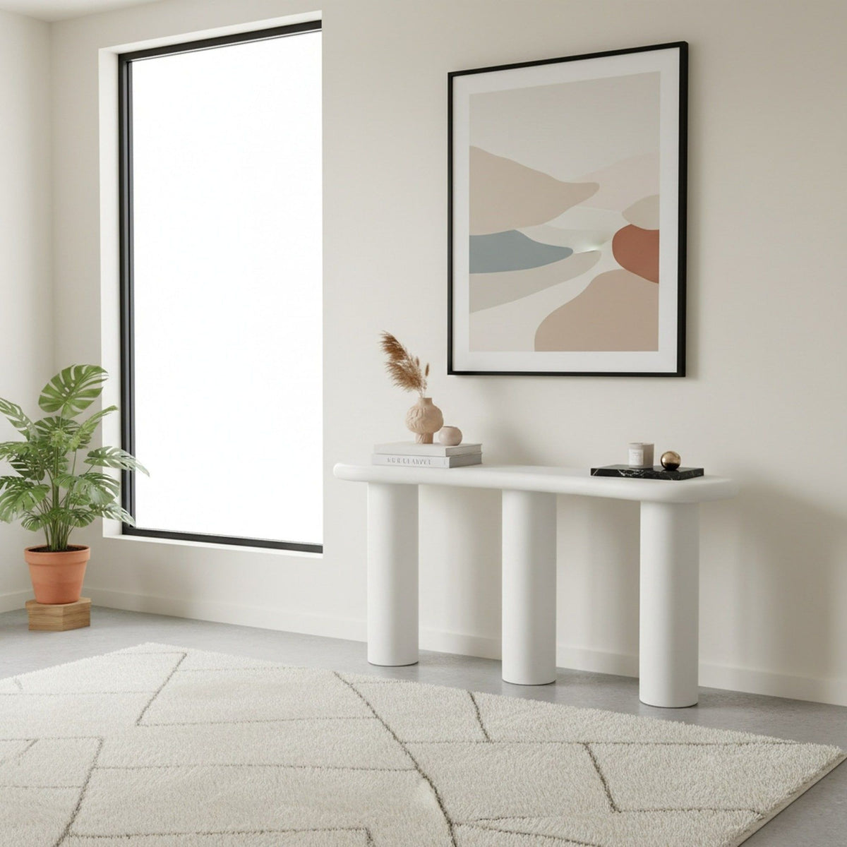 Sven - Wooden Console Table - Rice