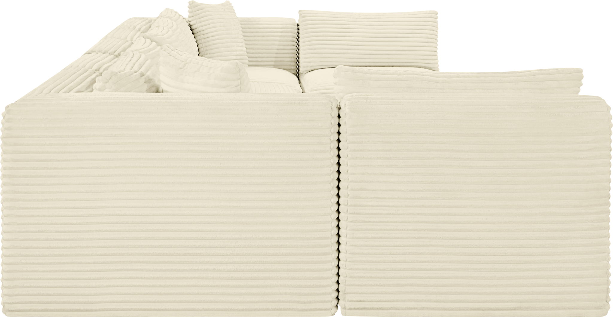 Shaggy - 7 Piece Modular U-Shaped Armless Sectional - Urban Living Furniture (Los Angeles, CA)
