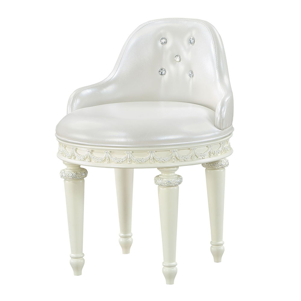 Dorothy - Vanity Chair With Swivel - Ivory - Urban Living Furniture (Los Angeles, CA)