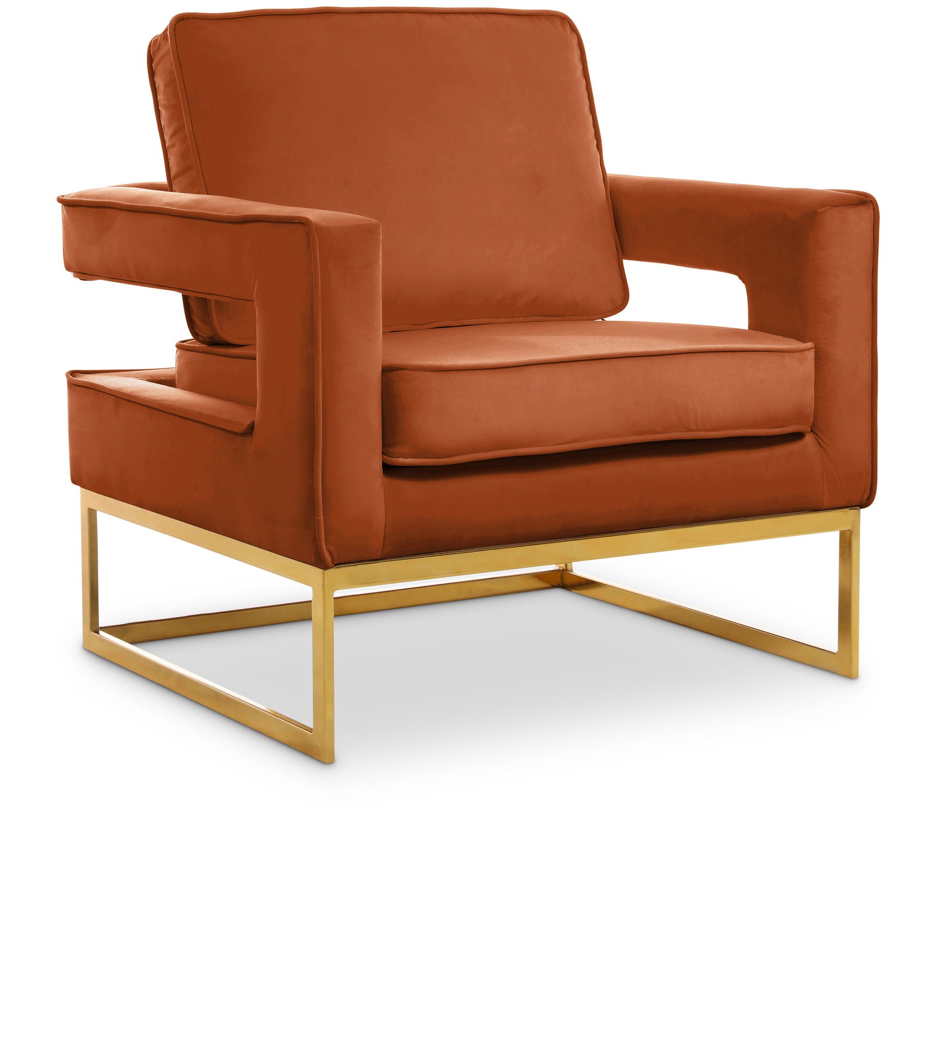Noah - Accent Chair with Gold Legs - Urban Living Furniture (Los Angeles, CA)