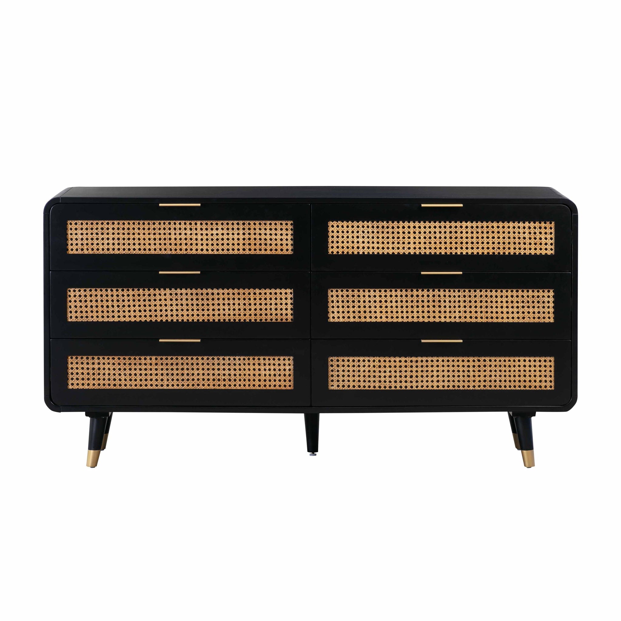 Christine - 6 Drawer Dresser - Black - Urban Living Furniture (Los Angeles, CA)