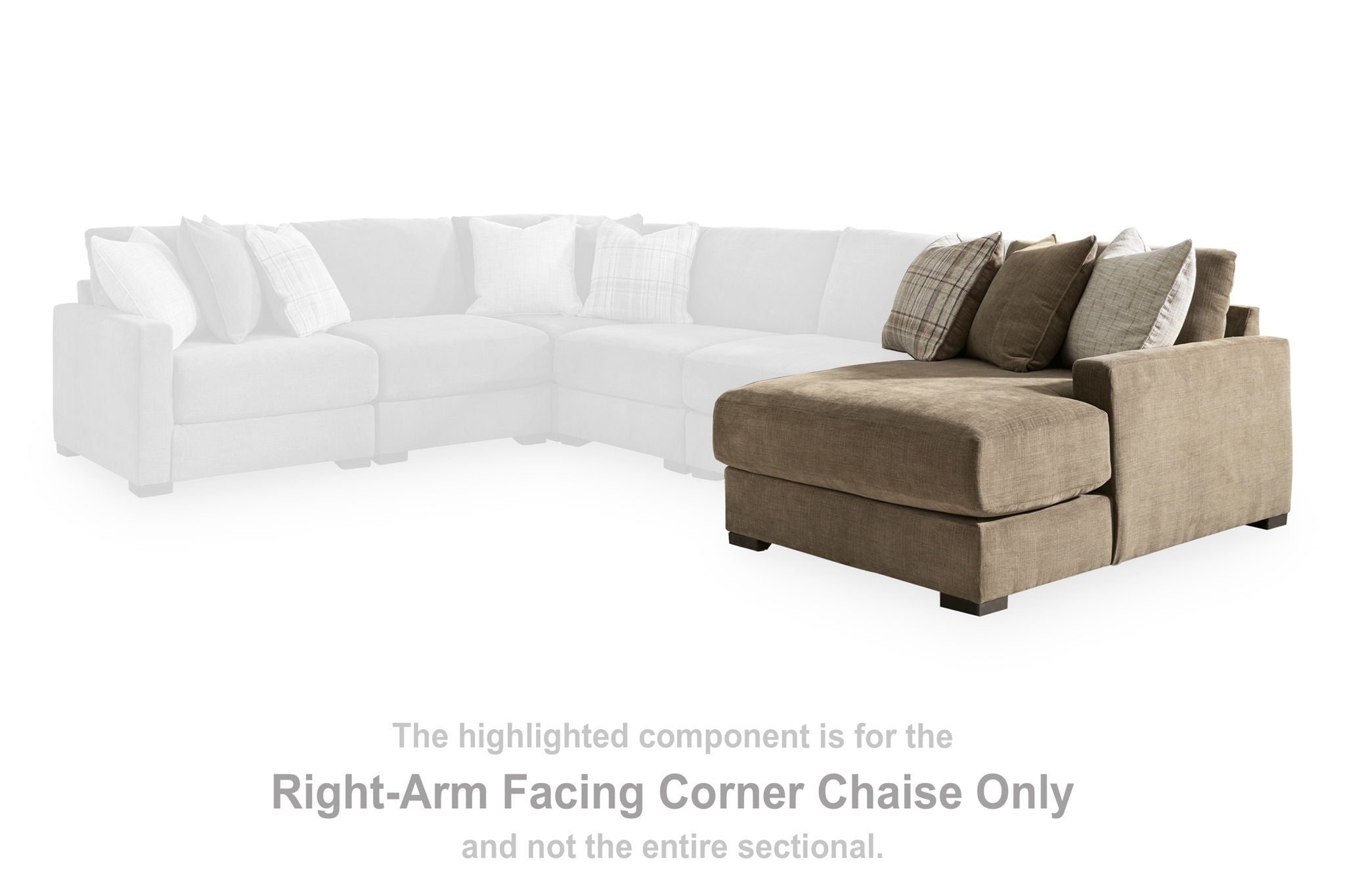 Camellia-Court - RAF Corner Chaise - Coffee - Urban Living Furniture (Los Angeles, CA)