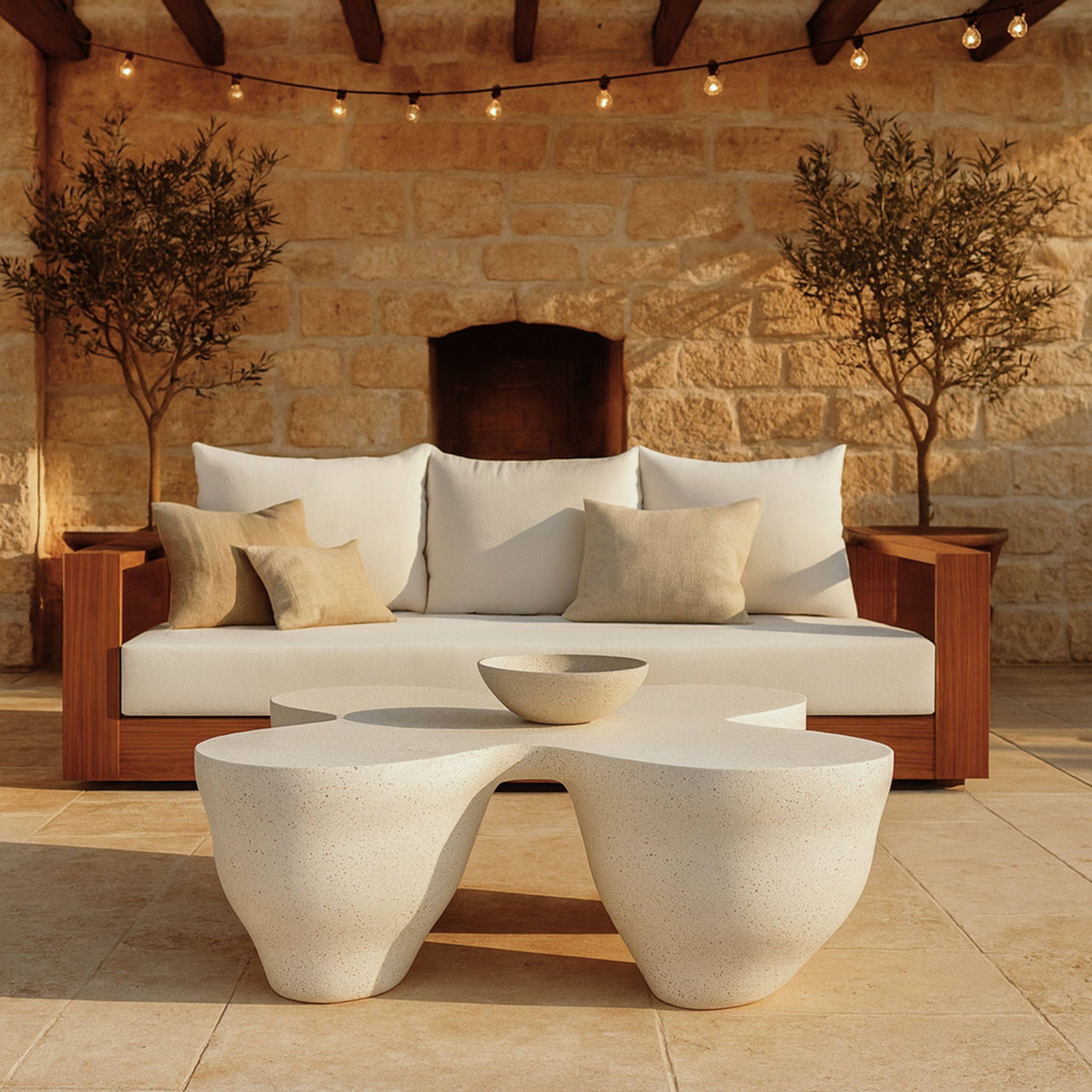 Fiore - Concrete Coffee Table - Urban Living Furniture (Los Angeles, CA)