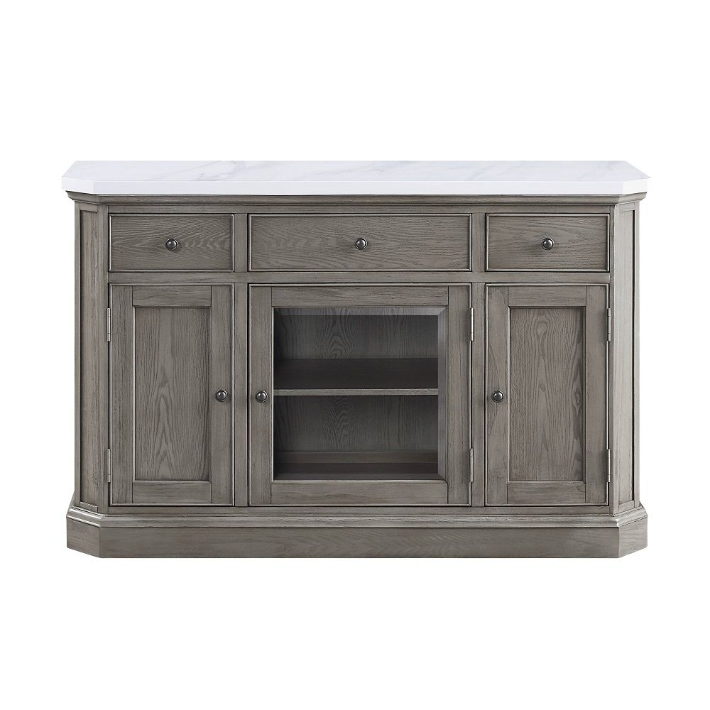 Zumala - Server - Marble Top & Weathered Oak - Urban Living Furniture (Los Angeles, CA)