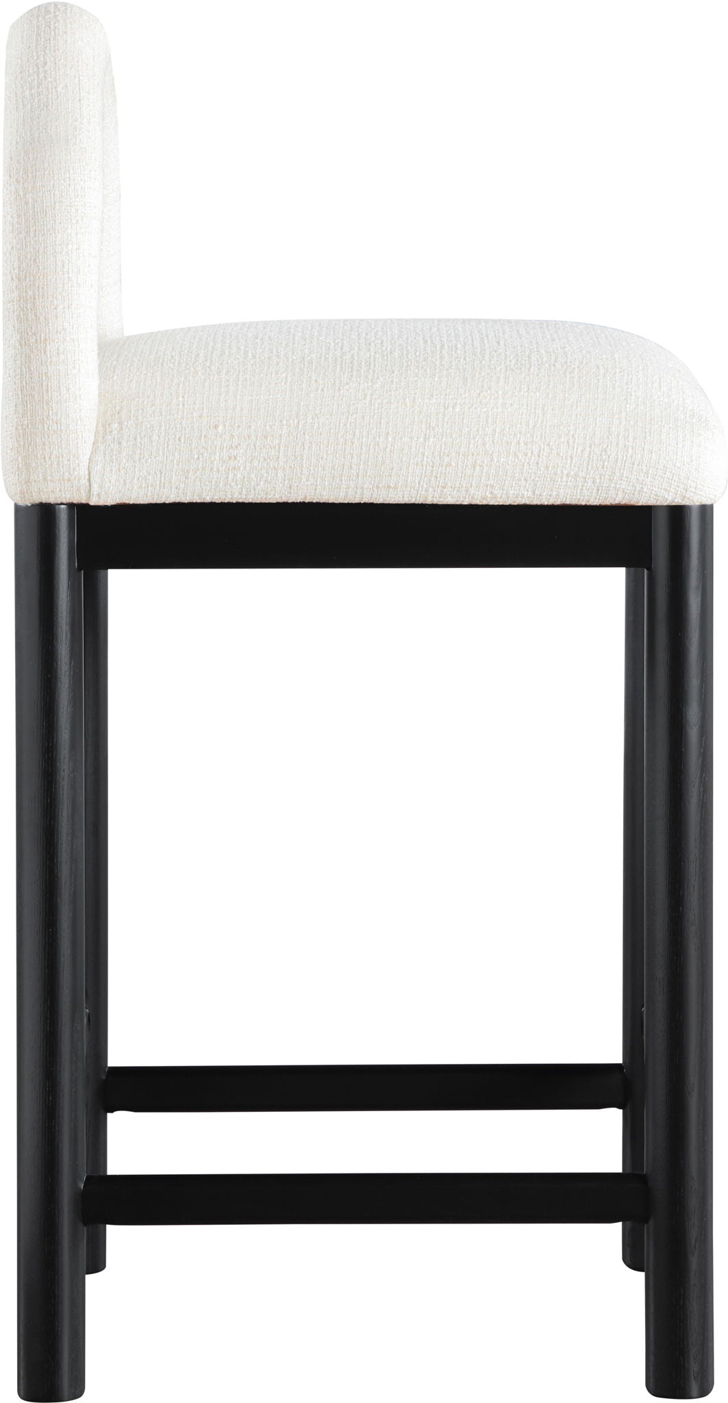 Conrad - Linen Counter Stool With Black Legs - Urban Living Furniture (Los Angeles, CA)