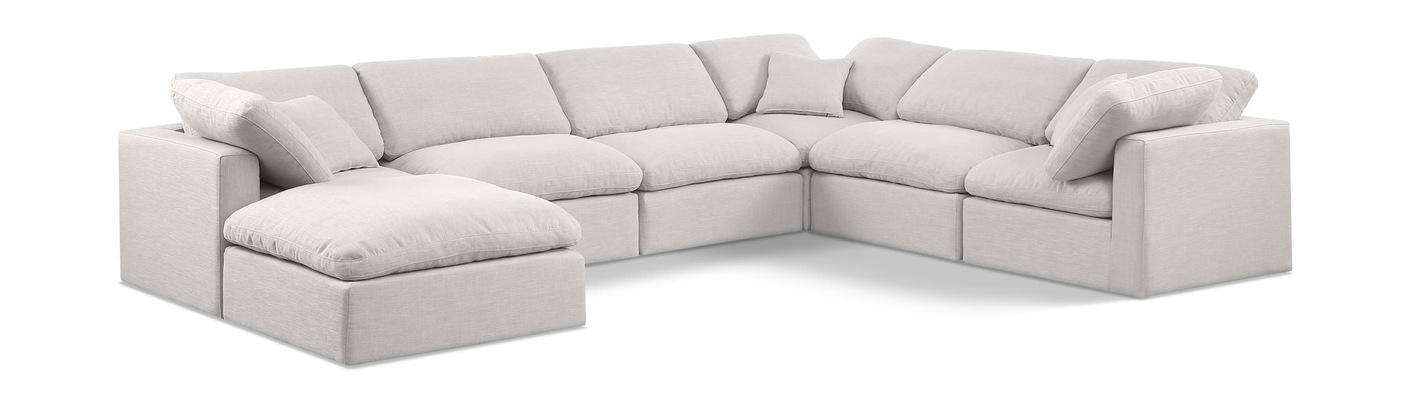 Indulge - Linen 7 Piece Modular Sectional - Urban Living Furniture (Los Angeles, CA)