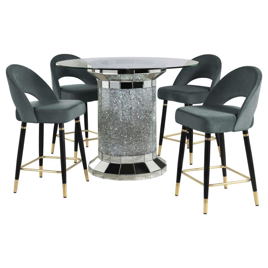 Ellie - Mirrored Counter Height Dining Table Set - Urban Living Furniture (Los Angeles, CA)