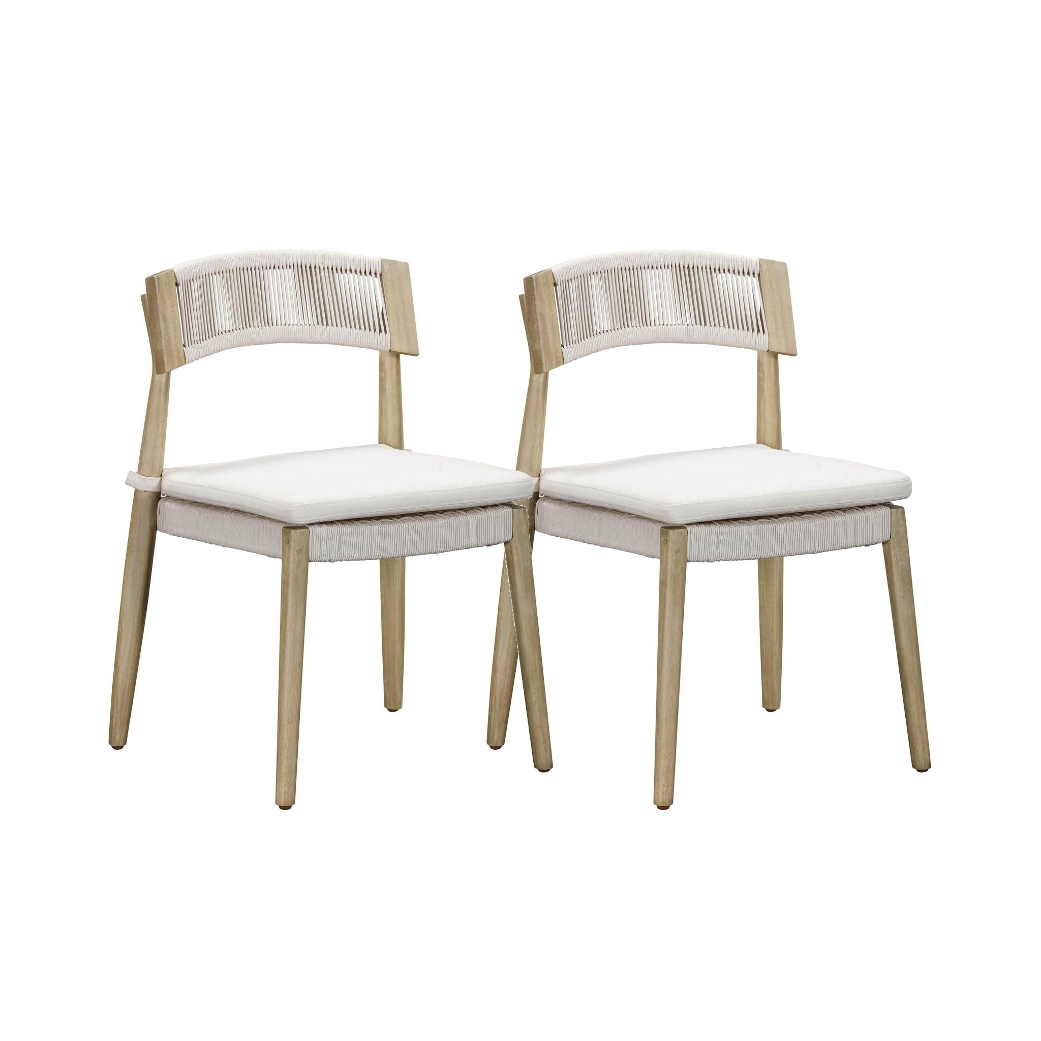 Gata - Outdoor Dining Chair (Set of 2) - Cream - Urban Living Furniture (Los Angeles, CA)