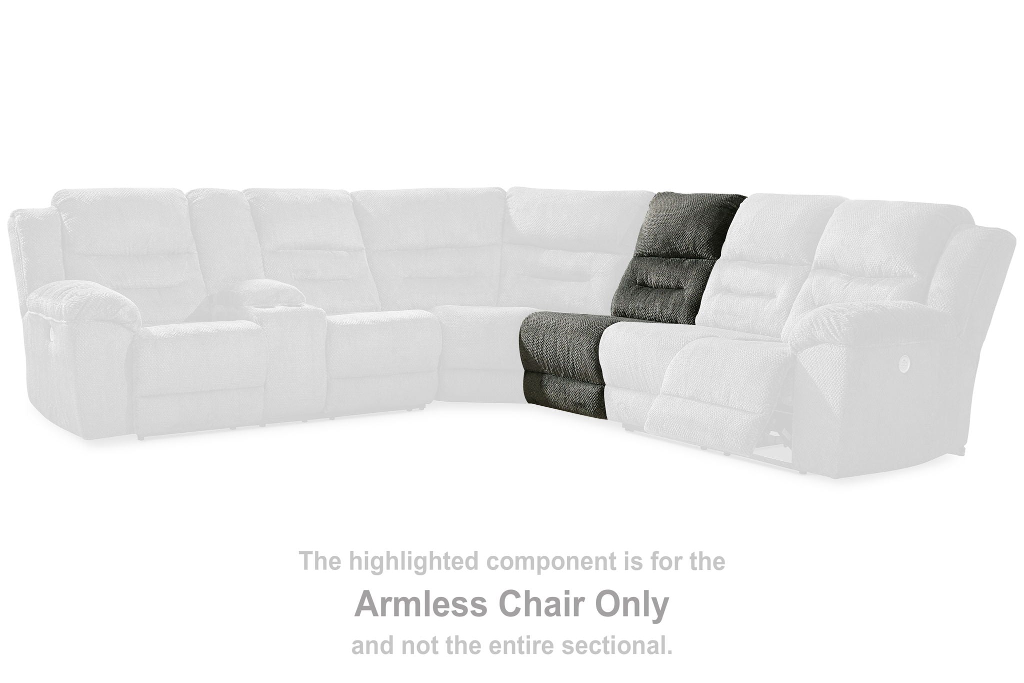 Nettington - Smoke - Armless Chair - Urban Living Furniture (Los Angeles, CA)