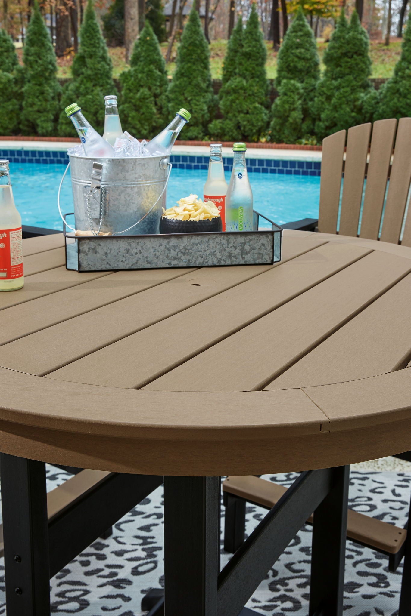 Fairen Trail - Black / Driftwood - 5 Pc. - Dining Set with 4 Chairs - Urban Living Furniture (Los Angeles, CA)