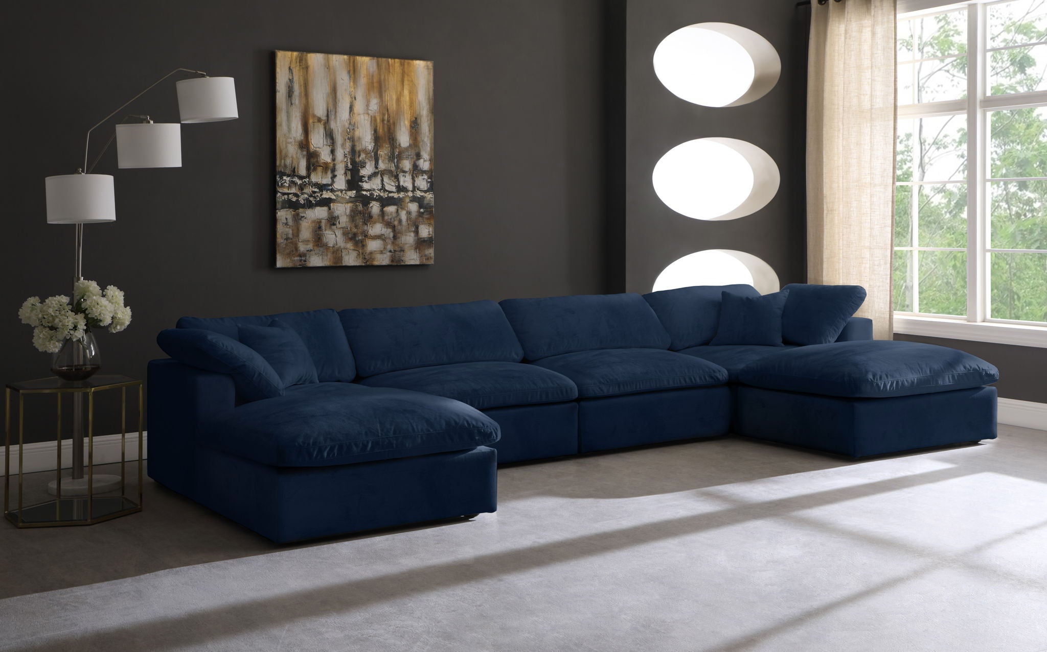 Cozy - 6 Piece Modular Double Chaise Sectional - Urban Living Furniture (Los Angeles, CA)