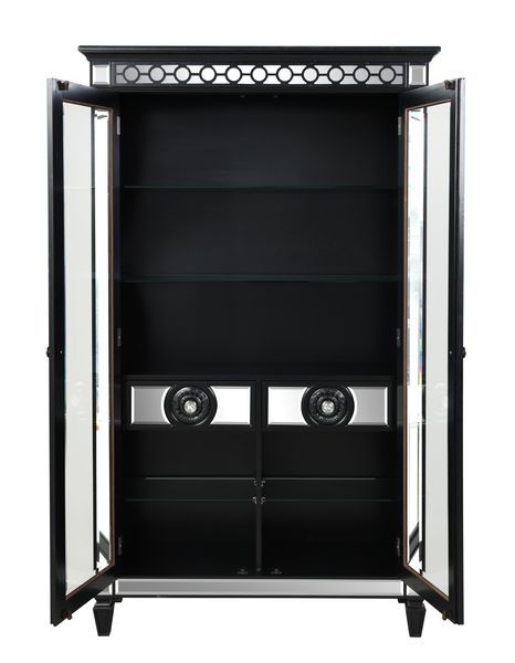 Varian II - Curio - Mirrored & Black - Urban Living Furniture (Los Angeles, CA)