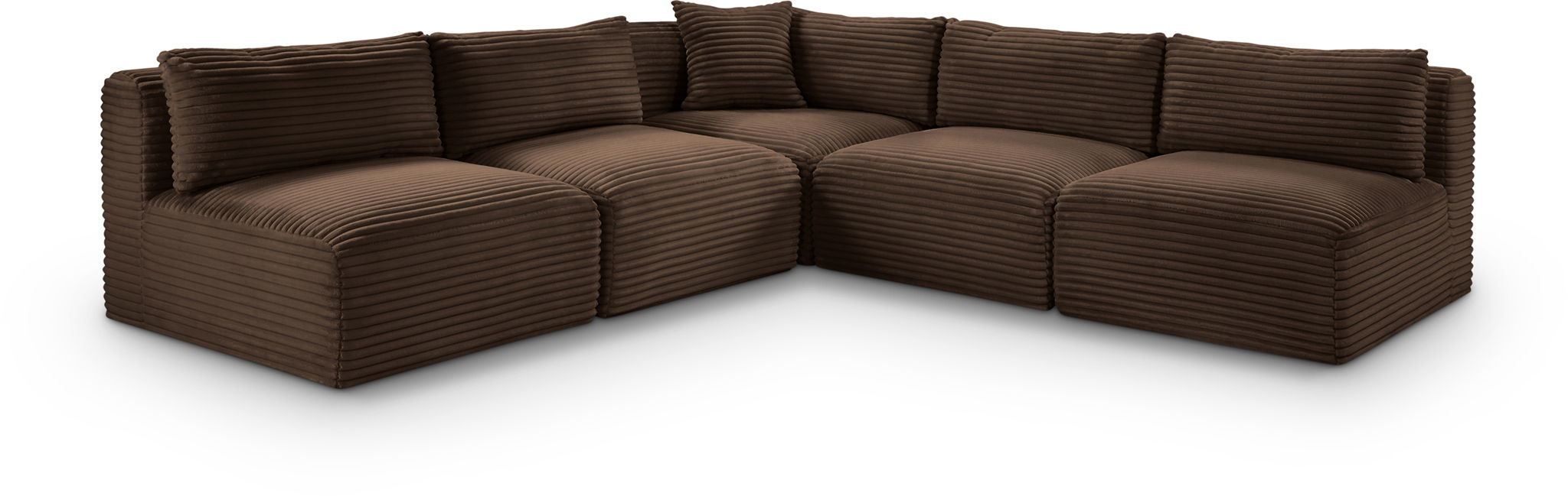 Shaggy - 5 Piece Modular Corner Armless Sectional - Urban Living Furniture (Los Angeles, CA)