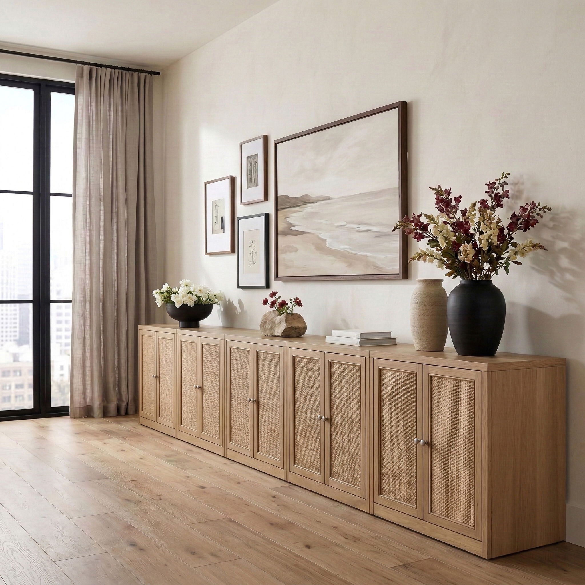Vero - Solid Wood And Oak Venee Sideboard/Buffet - Urban Living Furniture (Los Angeles, CA)