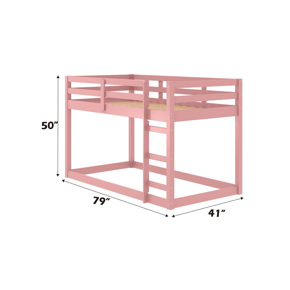 Gaston II - Twin Loft Bed - Pink - Urban Living Furniture (Los Angeles, CA)