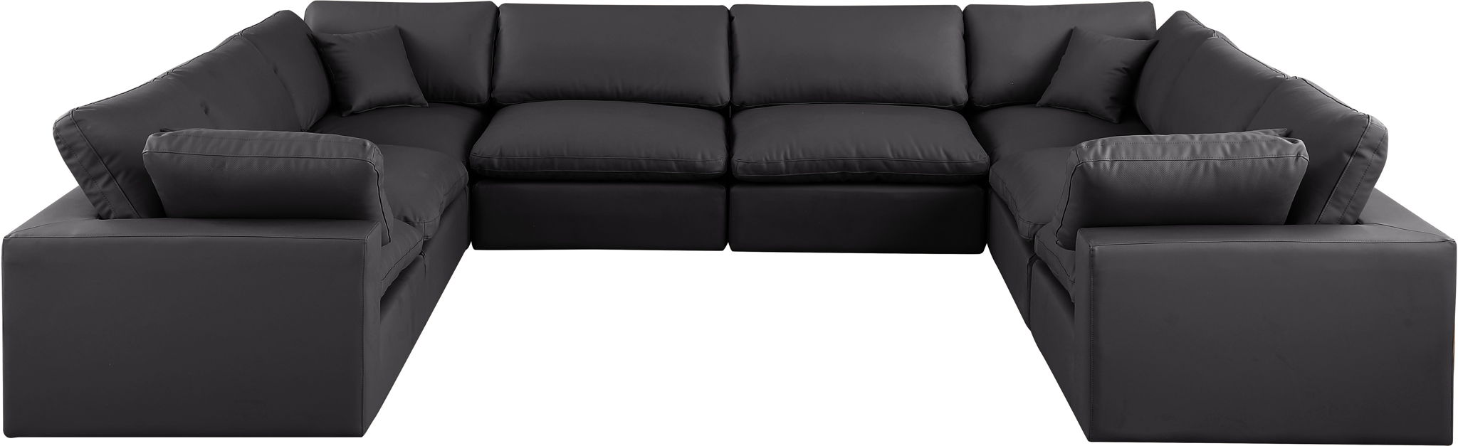 Comfy - 8 Piece Faux Leather Modular Sectional - Urban Living Furniture (Los Angeles, CA)