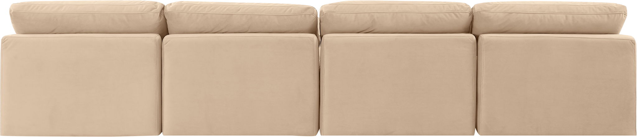 Indulge - Velvet 4 Seat Modular Armless Sofa - Urban Living Furniture (Los Angeles, CA)