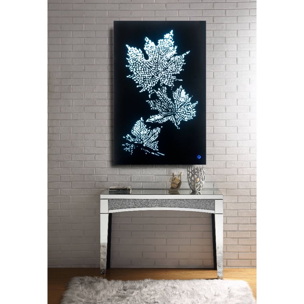 Talisha - 55" Wall Art With LED - Smoky Glass & Faux Crystal - Urban Living Furniture (Los Angeles, CA)