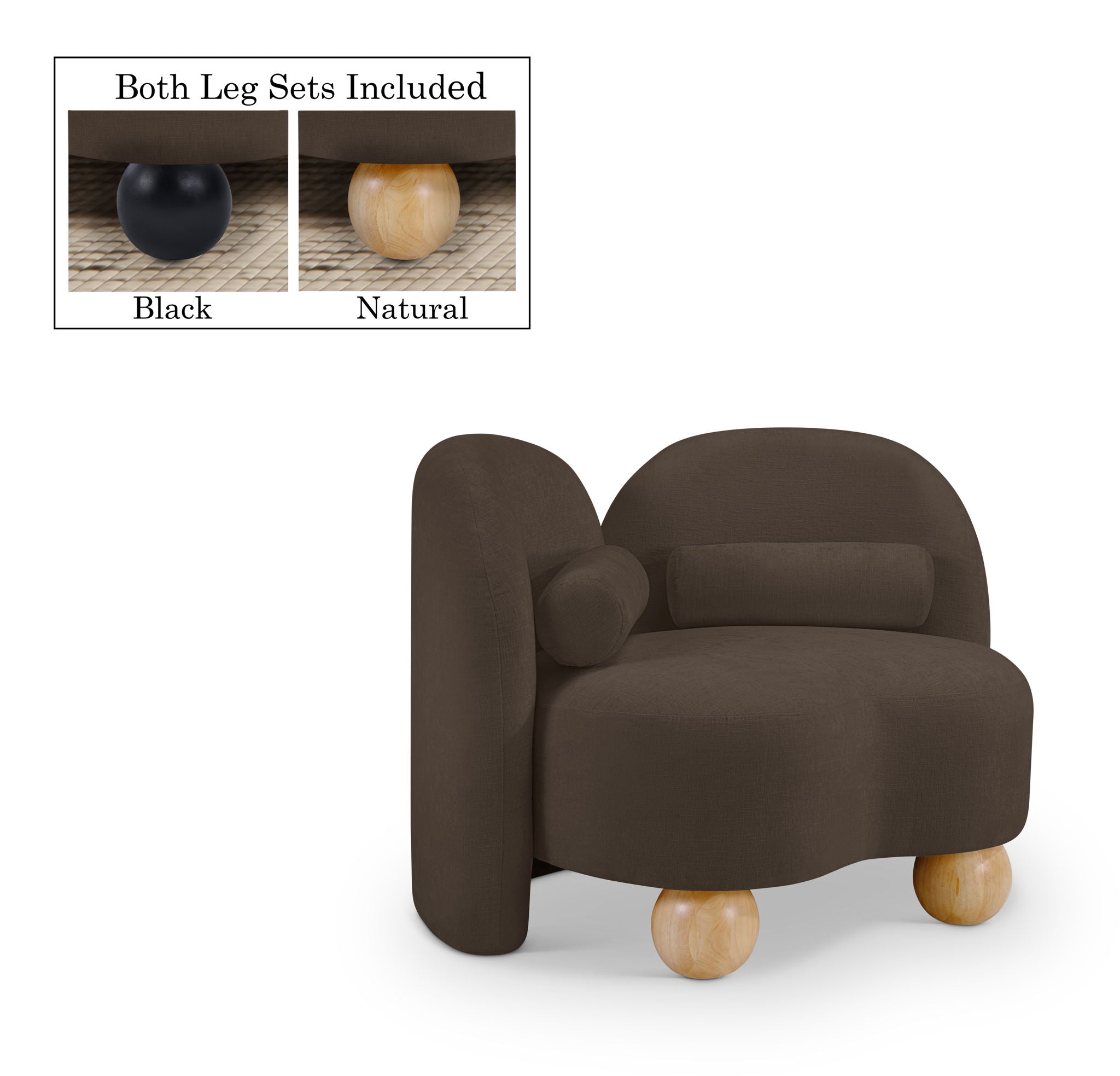 Daphne - Chenille Chair - Urban Living Furniture (Los Angeles, CA)