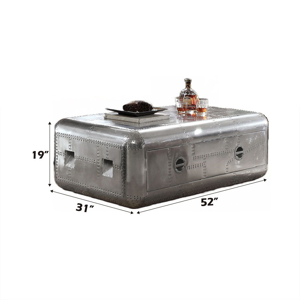 Brancaster - 19" Coffee Table - Aluminum - Urban Living Furniture (Los Angeles, CA)