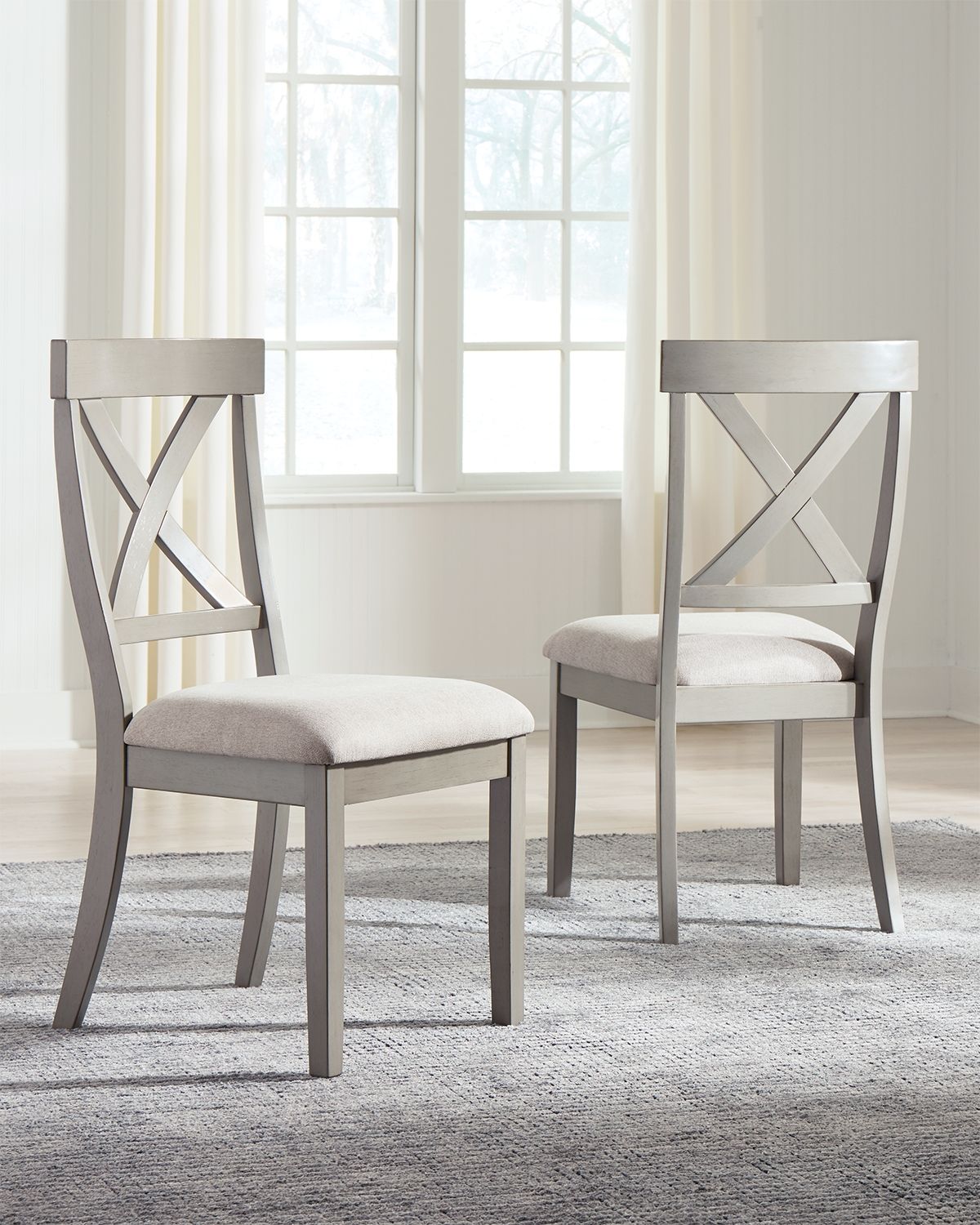 Parellen - Gray - Dining UPH Side Chair (Set of 2) - Urban Living Furniture (Los Angeles, CA)