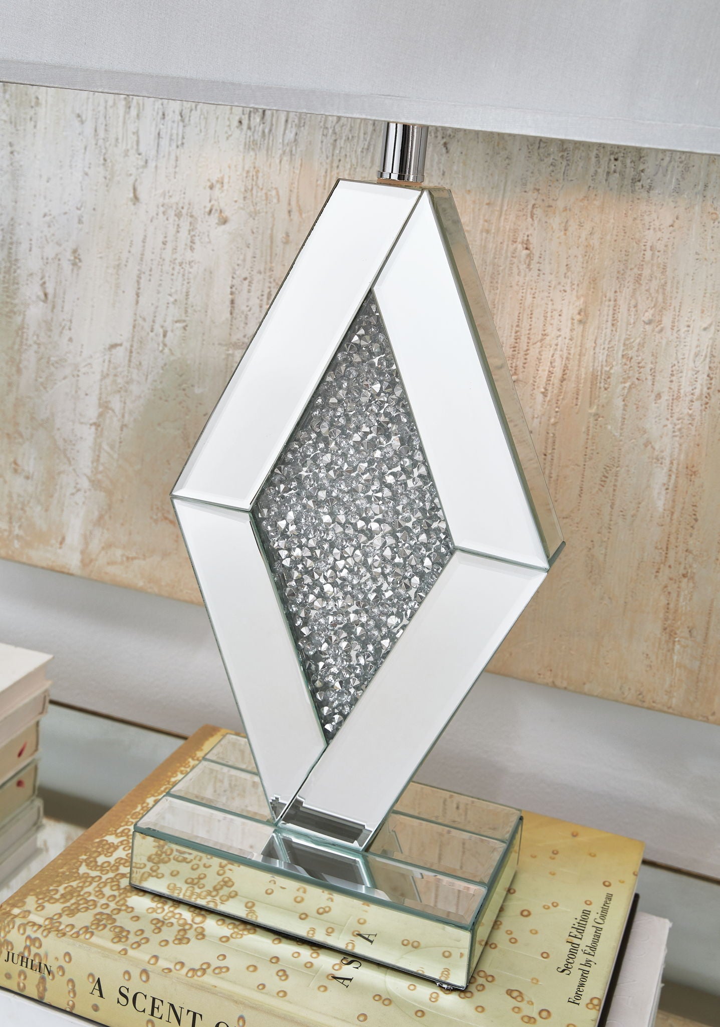 Prunella - Silver Finish - Mirror Table Lamp - Urban Living Furniture (Los Angeles, CA)