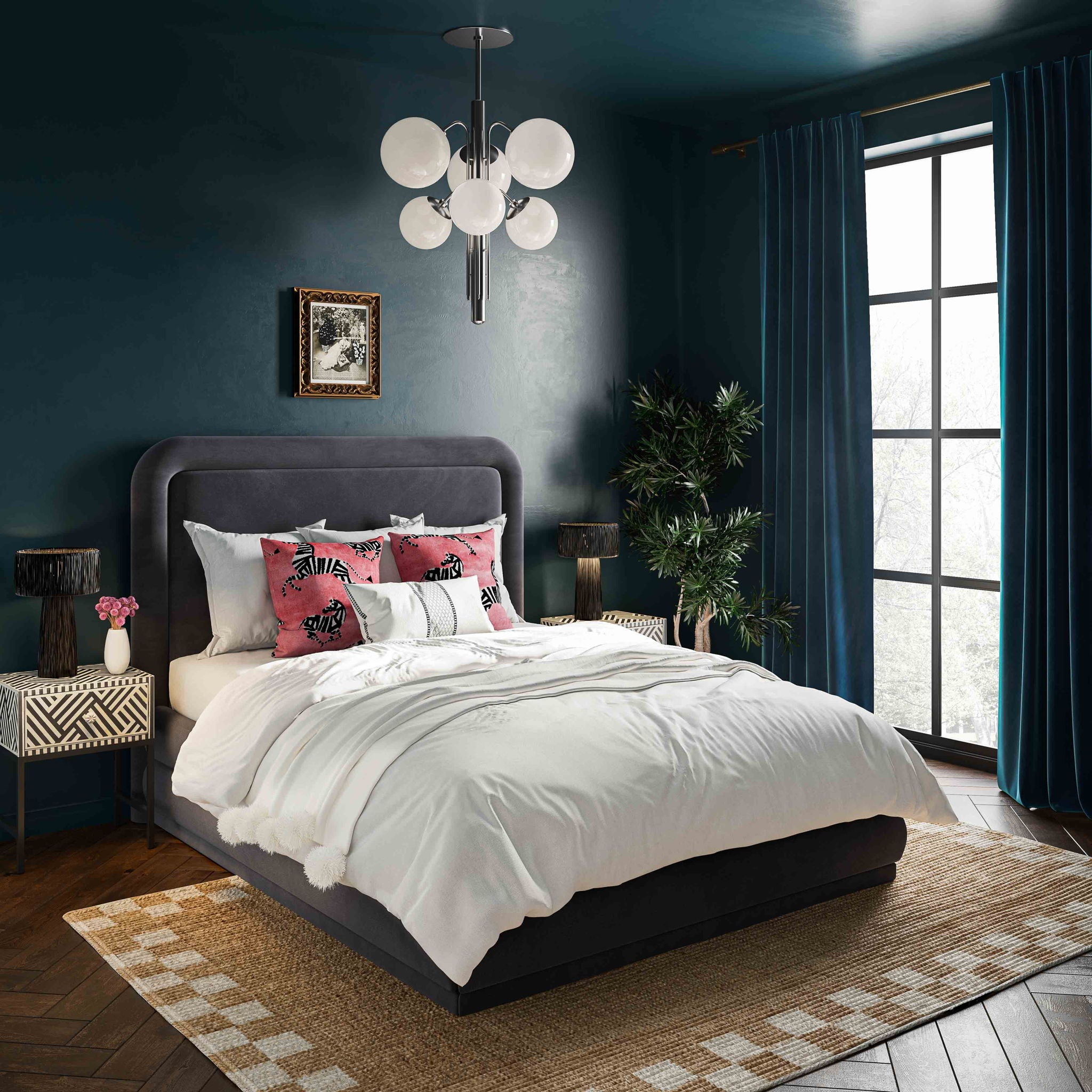 Briella - Velvet Bed