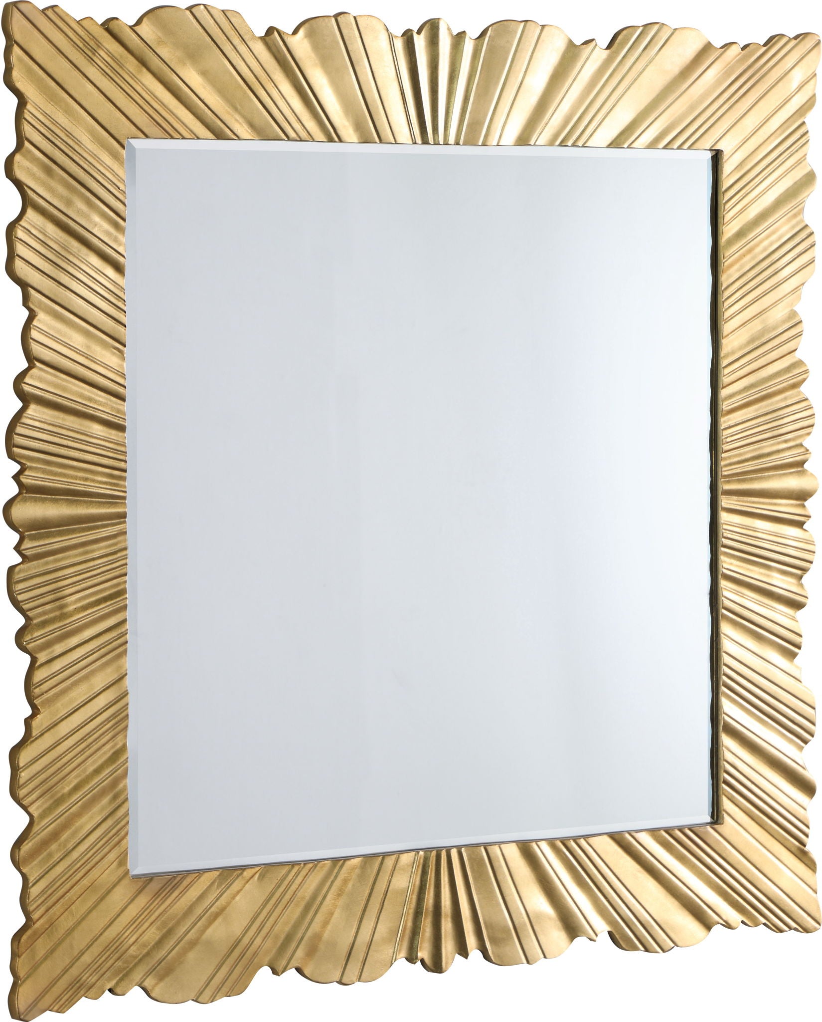 Golda - Leaf Mirror - Gold - Urban Living Furniture (Los Angeles, CA)