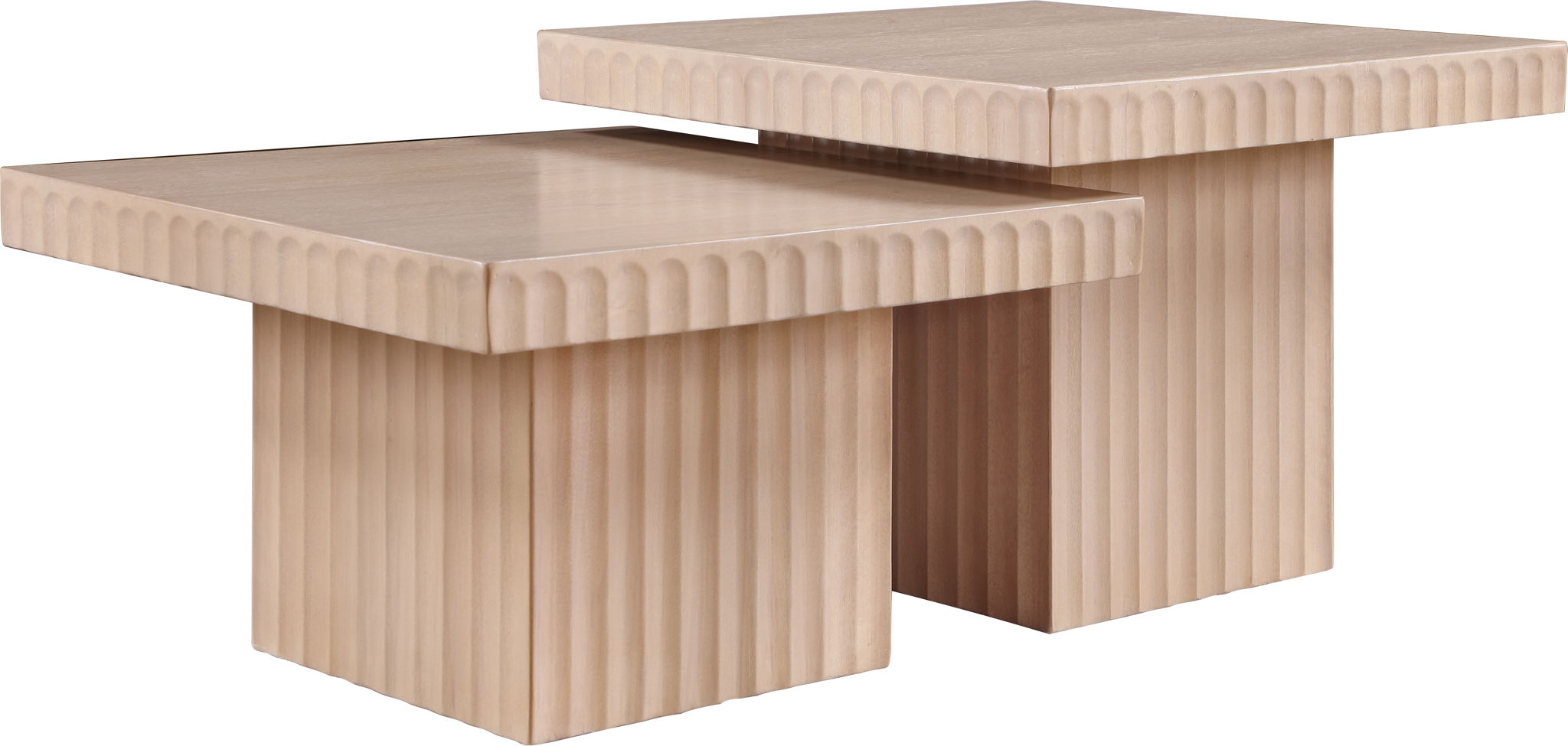 Spencer - 15" Oak Veneer 2 Piece Coffee Table - Urban Living Furniture (Los Angeles, CA)
